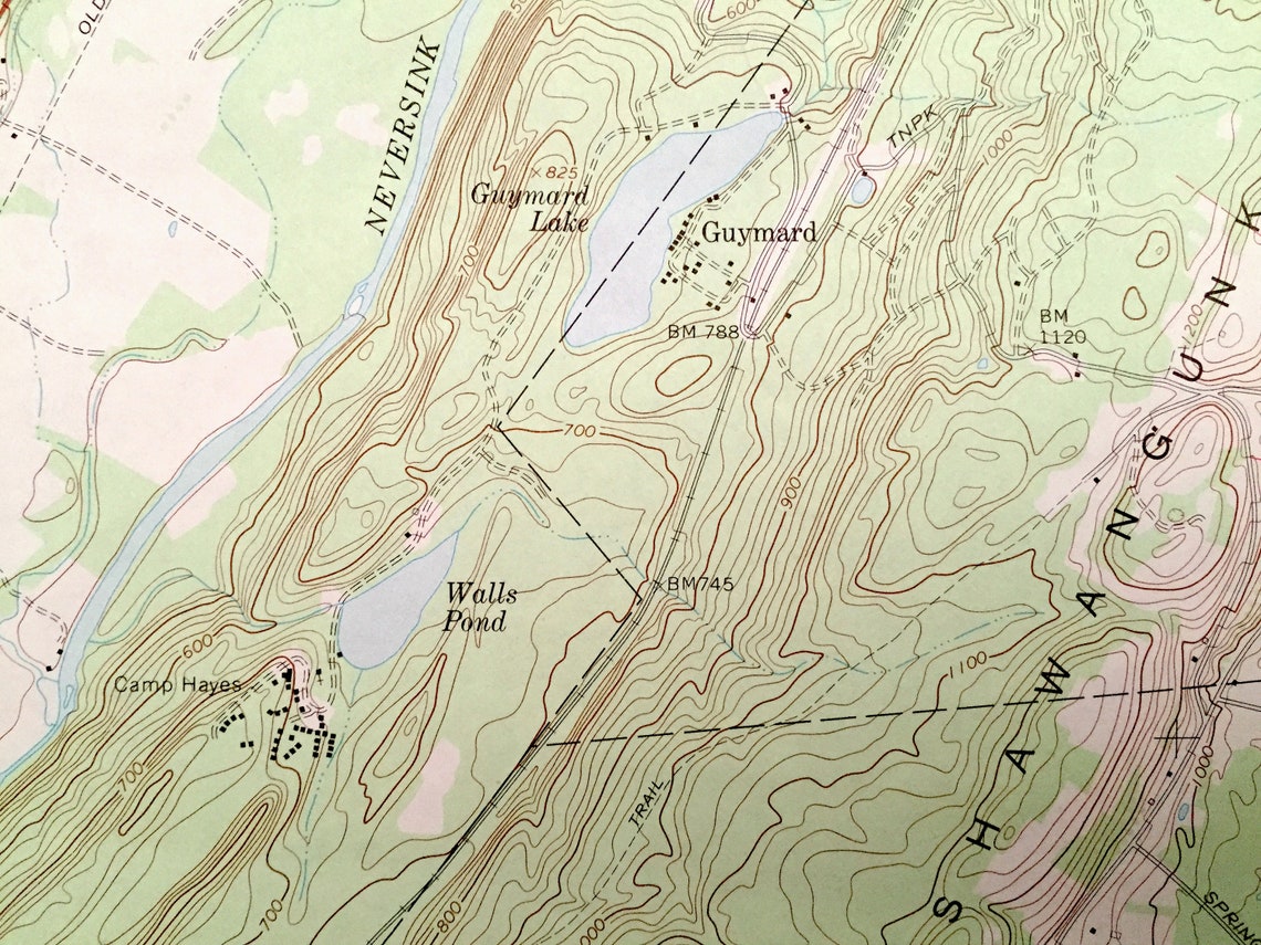 Antique Otisville New York 1969 US Geological Survey Etsy