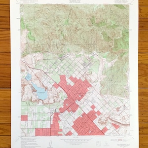 Carte topographique antique de San Fernando, Californie, 1953 US Geological Survey - comté de Los Angeles, Slymar, Granada Hills, Mission Hills, Californie