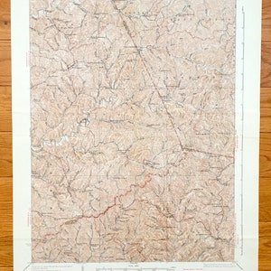 Antike Holbach, West Virginia 1926 US Geologische Untersuchung Topographische Karte - Ritchie County, Summers, Oxford, New Milton, Auburn, Burnt House