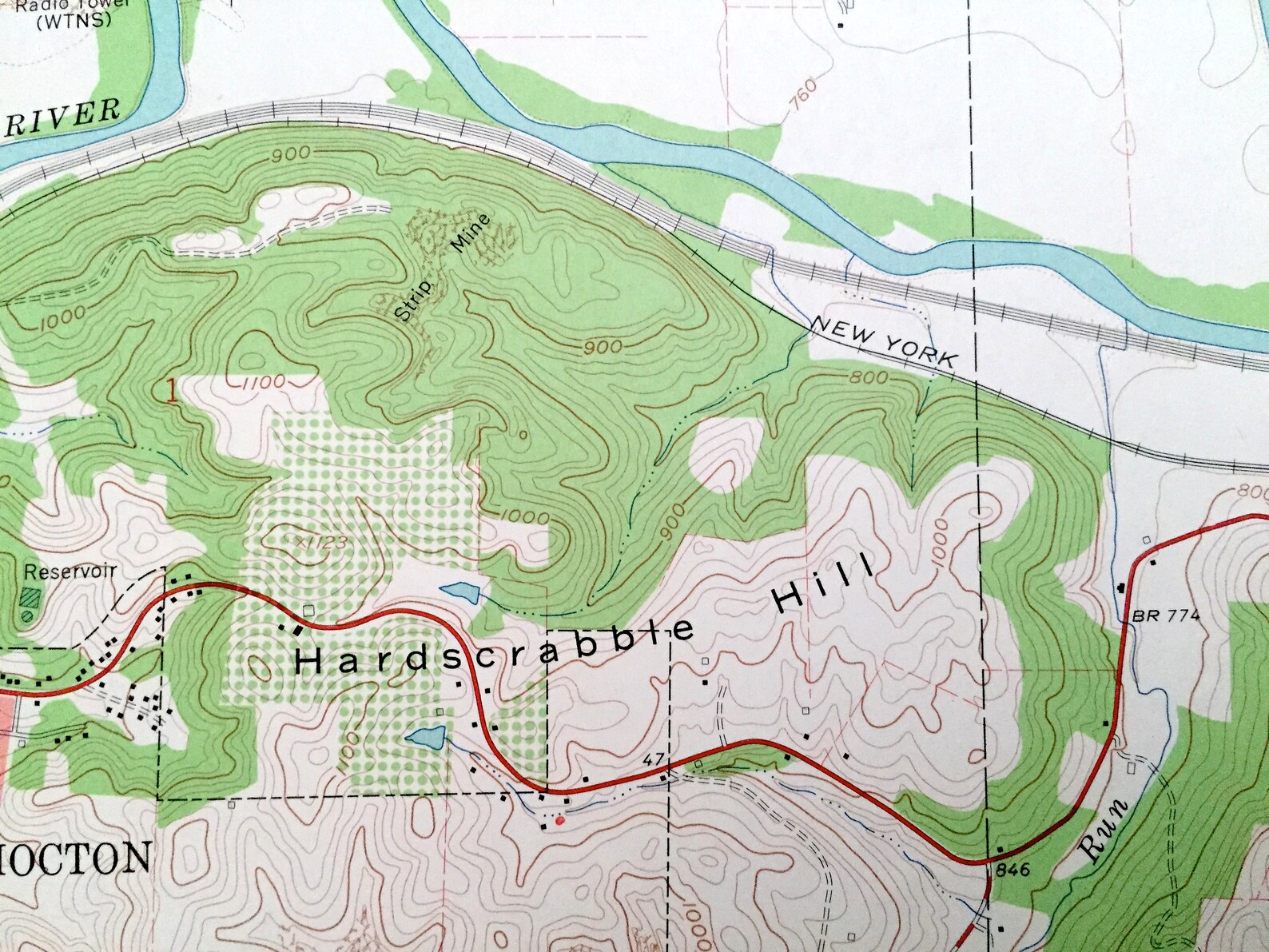 Antique Coshocton Ohio 1961 US Geological Survey Topographic Etsy