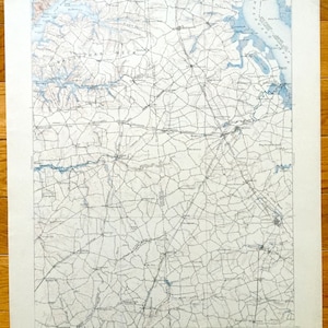 Carte topographique antique de Douvres, Delaware 1906 de l'US Geological Survey – Smyrna, Wyoming, Chesapeake, Nord-Est, Goldsboro, Cecilton, Maryland DE