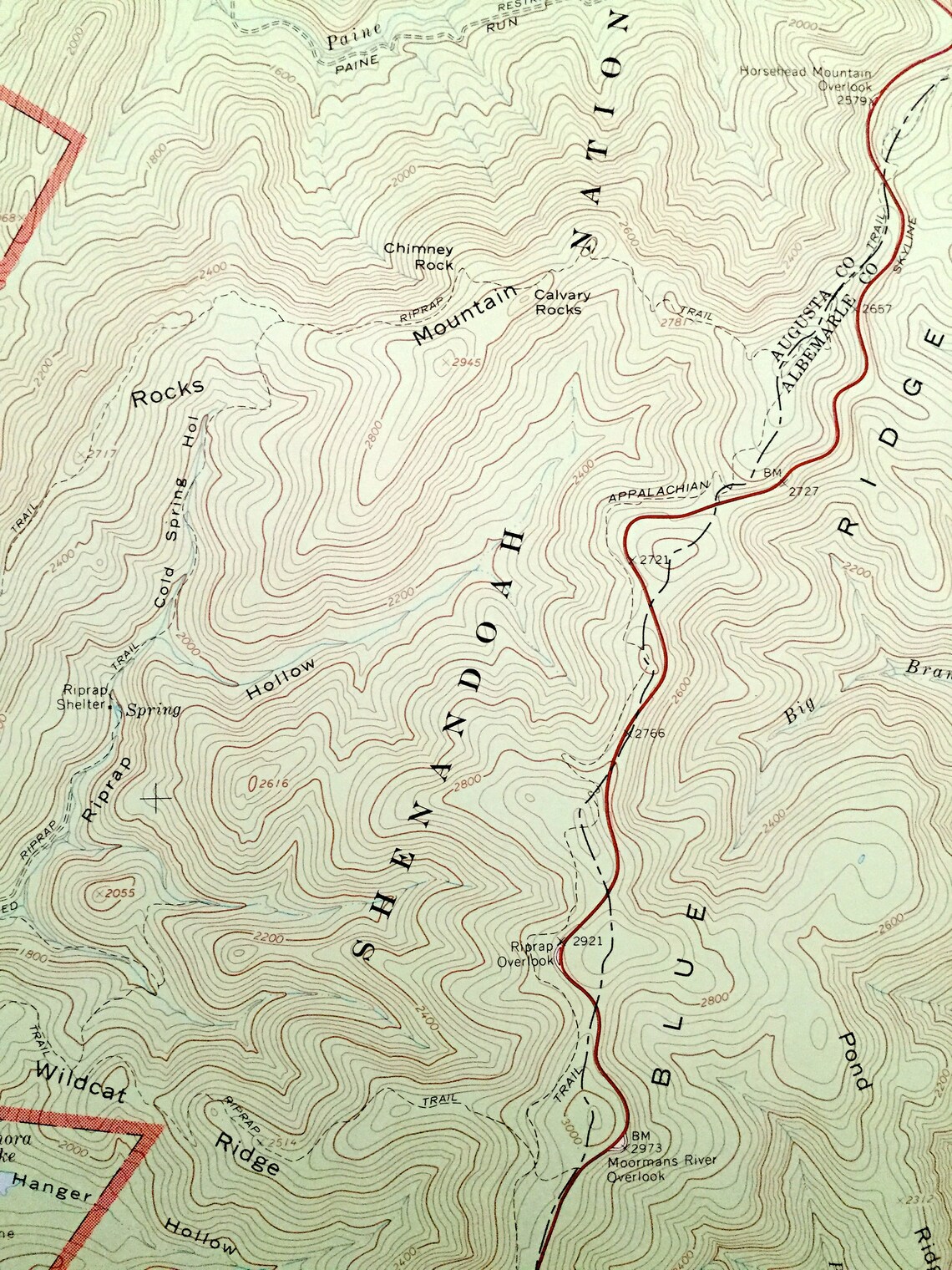 Antique Crimora Virginia 1965 US Geological Survey Etsy