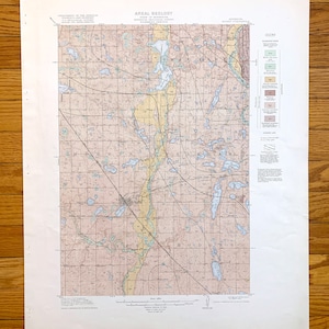 Antike Morris, Minnesota 1917 US Geologische Übersicht Topographische Karte - Darren, Hodges, Framnas, Rendsville, Pope County, Stevens County, MN
