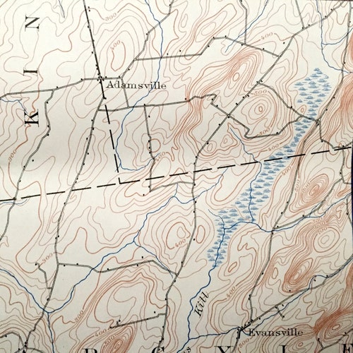 Antique Fort Ann, New York 1893 US Geological Survey Topographic Map – Washington County, Battle Hill, Granville Mettawee retailer Hartford Hebron NY