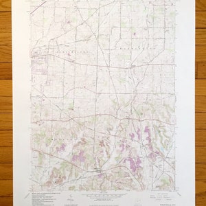 Antike Robertsville, Ohio 1960 US Geologische Übersicht Topographische Karte - Stark County, Nimishillen, Washington, Osnaburg, Paris, Maximo, OH