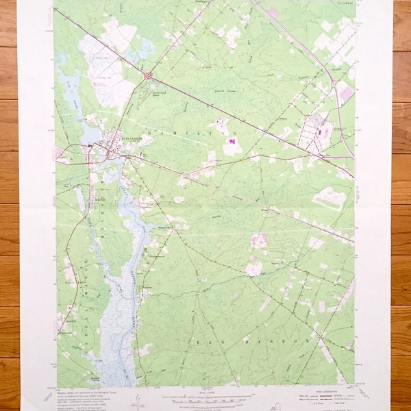 Mays Landing Nj Map Etsy