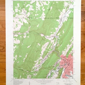 Antique Cumberland, Maryland 1949 US Geological Survey Topographic Map – Allegany County, Mount Savage, MD, Bedford, Somerset County, PA