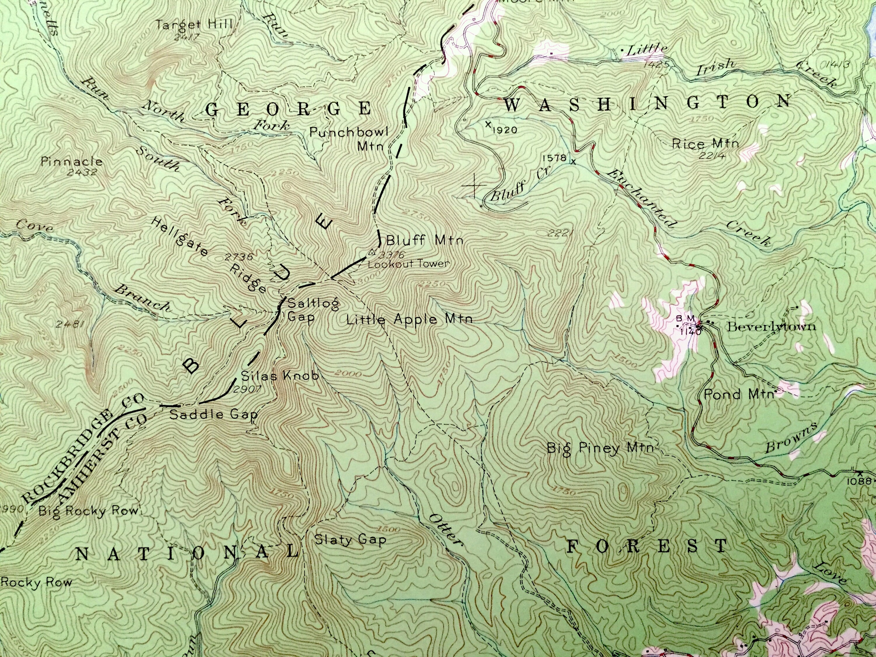 Antique Buena Vista Virginia 1950 US Geological Survey Etsy UK