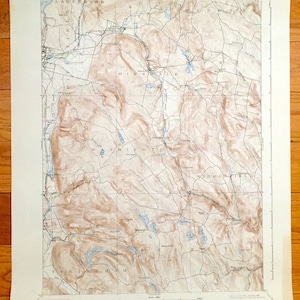 Antik Pittsfield, Massachusetts 1897 US 1897 1897 - Becket, Hinsdale, Peru, Washington, Lenox, Lee, Berkshires MA