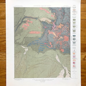 Antique La Plata, Colorado 1899 US Geological Survey Carte topographique - Comté de Montezuma, Forêt nationale de San Juan, Montagnes, Hesperus, CO