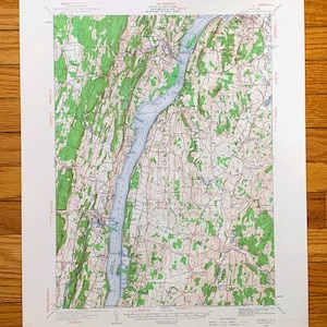 Mapa topográfico antiguo de Catskill, Nueva York, 1934, del Servicio Geológico de Estados Unidos: Saugerties, Hudson, Greenport, Germantown, Livingston, Clermont, NY