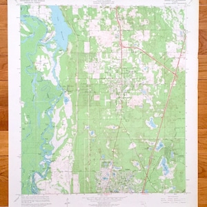 Antike Orange City, Florida 1964 US Geological Survey Topographische Karte – Volusia County, DeBary, Fatio, Huntoon Island, St. Johns River