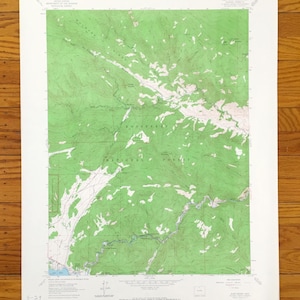 Ancienne carte topographique de Glen Haven, Colorado 1962 US Geological Survey - comté de Larimer, forêt nationale de Roosevelt, Eagle Rock, Estes, CO