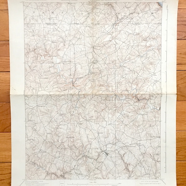 Peach Bottom Map Etsy