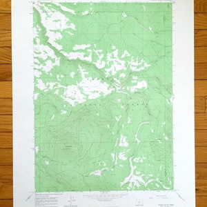 Antique Shake Butte, Oregon 1966 US Geological Survey Topographic Map – Lake, Klamath County, Fremont National Forest, Squaw Flat, OR