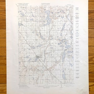 Antike Morris, Minnesota 1912 US Geologische Übersicht Topographische Karte - Darren, Hodges, Framnas, Rendsville, Pope County, Stevens County, MN