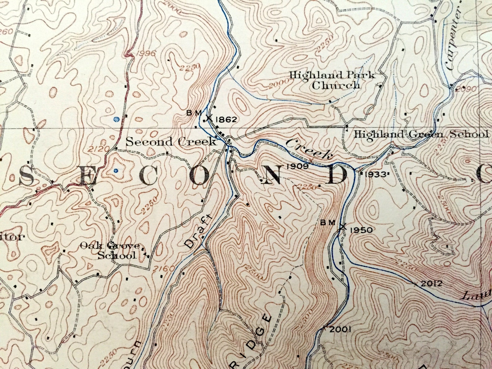 Antique Ronceverte West Virginia 1923 US Geological Survey Etsy