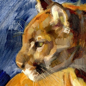 Catamount ORIGINAL OIL PAINTING