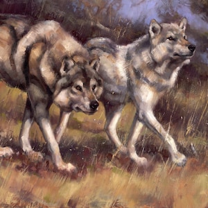 Through the Woods ORIGINAL OIL PAINTING