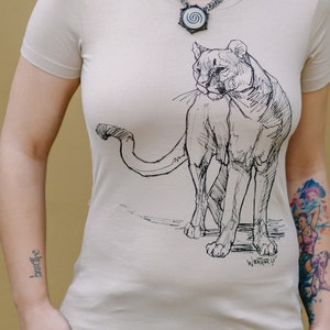 PUMA T-SHIRT, women&#39;s t-shirt, Fauna Shirts, Slim Feminine Fit
