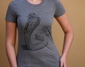 COBRA T-SHIRT, Women's Shirt, Fauna Shirts, Slim Feminine Fit