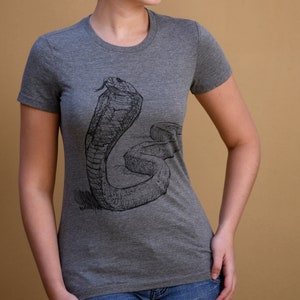 COBRA T-SHIRT, Women&#39;s Shirt, Fauna Shirts, Slim Feminine Fit