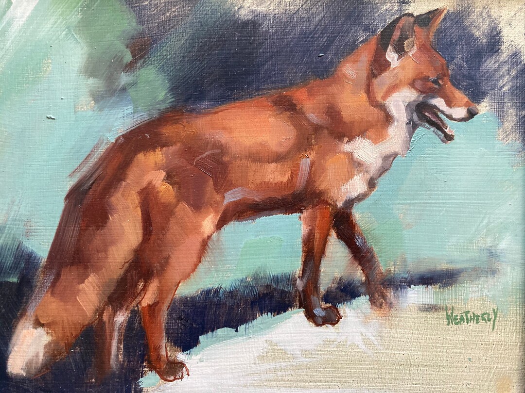 Red Fox Study ORIGINAL OIL PAINTING - Etsy