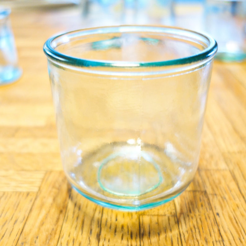 Glass Candle Holder Made From Recycled Spanish Glass Candle Etsy