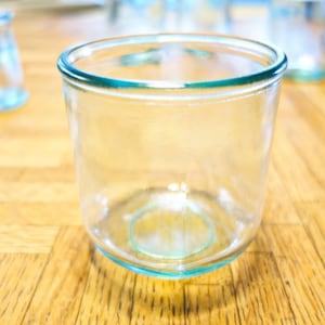 Glass Candle Holder made from Recycled Spanish Glass Candle Jar | 10oz |  Green Glass Jar | Glass Candle Containers Empty | Candle Jars