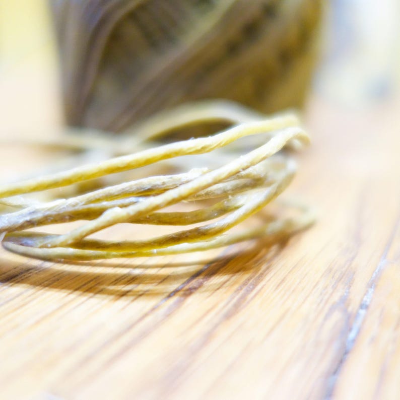 Hemp Candle Wick Hemp Wick for Candle Making / Hemp Wick Candle / Hemp Beeswax Candle / Beeswax Hemp Wick / Natural Candle Wicks image 7