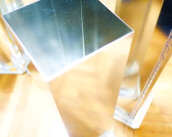 Tall Square Candle Mold // Square Pillar Mold // Metal Candle Mold // Beeswax Candle Mold // Pillar Candle Mold // Metal Pillar Candle Mold