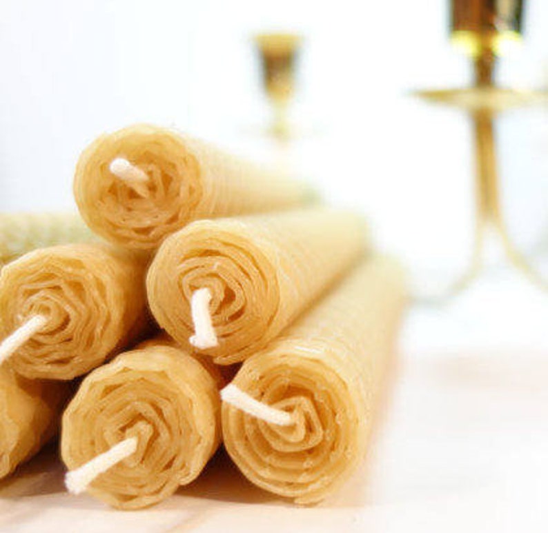 Large Taper Candle Making Kit 6 Candles Beeswax Candle Etsy