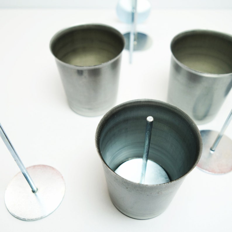 Votive Candle Mold with Wick Pin Metal Candle Molds Candle Etsy