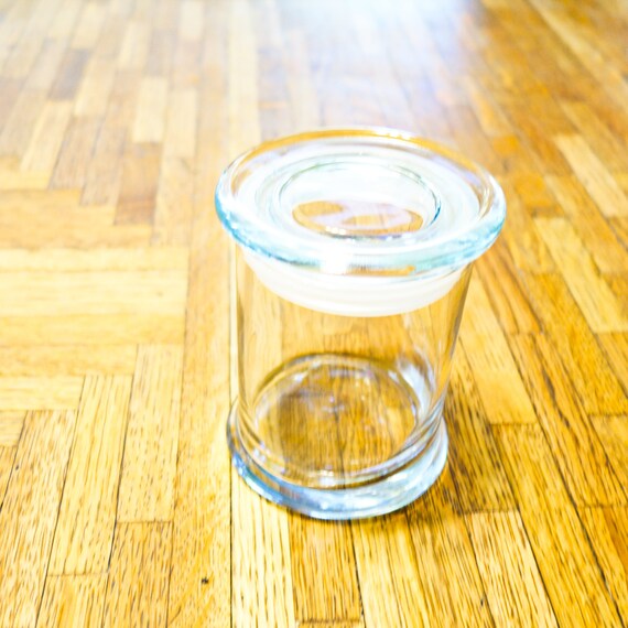 Glass Candle Jar with Glass Lid 12oz Glass Jar Candle Etsy