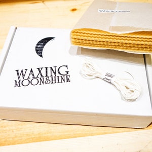 Taper Candle Making Kit 12 Candles Beeswax Candle Making Set Waldorf Craft Kit DIY Candle Kit DIY Kit Beeswax Sheets TT image 6