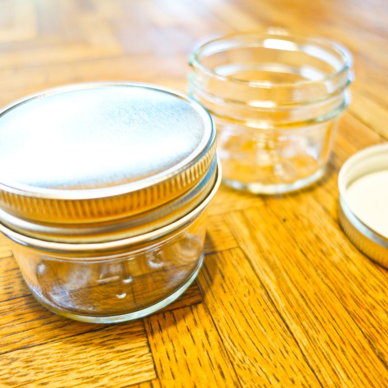 Tapered Candle Mason Jars 4oz or 8oz Jar Candle Glass Jar Etsy