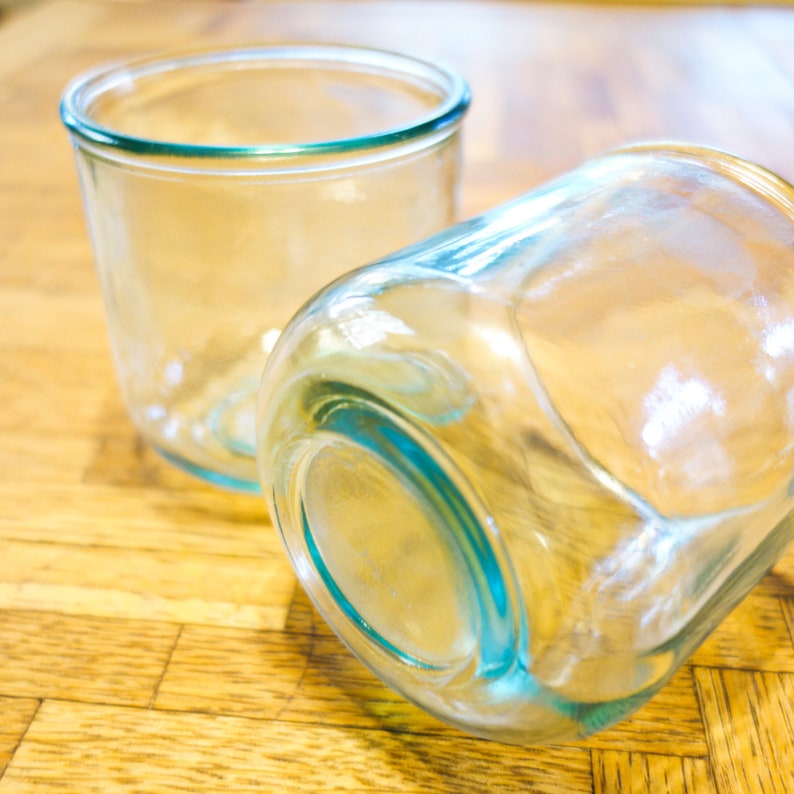 Glass Candle Holder Made From Recycled Spanish Glass Candle Etsy