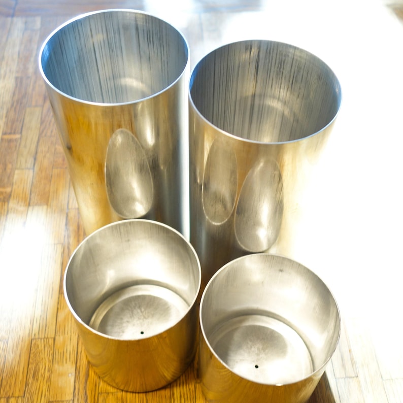 Molde para velas grandes, moldes para velas de pilar, molde para velas de 4 pulgadas, fabricación de velas de metal, molde para velas de pilar, vela de cera de abejas, suministros para hacer velas imagen 7