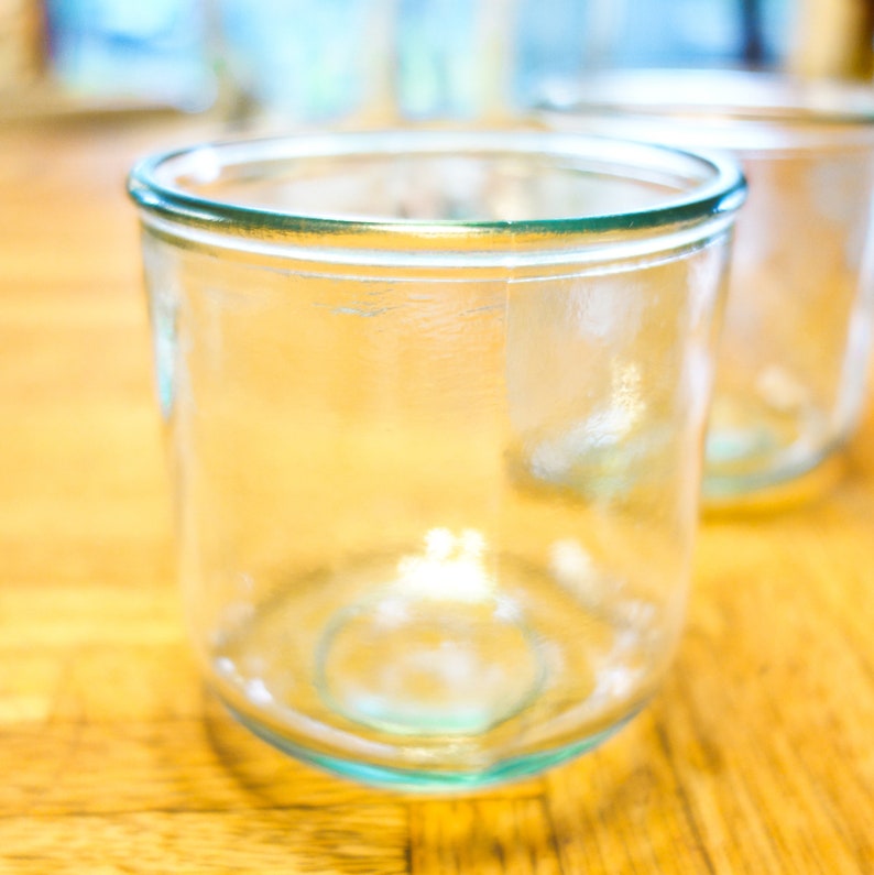 Glass Candle Holder Made From Recycled Spanish Glass Candle Etsy