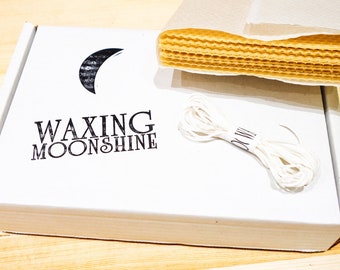 Beeswax Candle Making Set DIY Kit Montessori Craft Hygge style 10 Candles DIY Candle Kit Candle Making Kit Waldorf Craft Kit