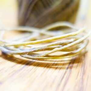 Hemp Candle Wick Hemp Wick for Candle Making / Hemp Wick Candle / Hemp Beeswax Candle / Beeswax Hemp Wick / Natural Candle Wicks image 4