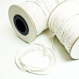 ECO wicks / Soy Candle Wicks for Soy Candles / Candle Making Supplies / Candle Wick in Bulk / Candle Making Wicks / Bulk Candle Wick image 2