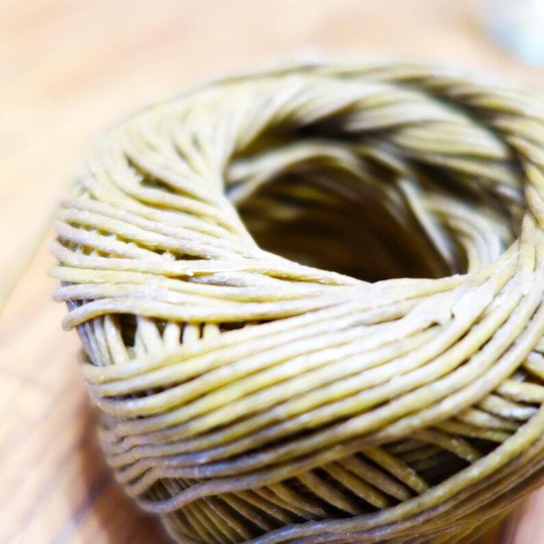 Hemp Candle Wick Hemp Wick for Candle Making / Hemp Wick Candle / Hemp Beeswax Candle / Beeswax Hemp Wick / Natural Candle Wicks image 5