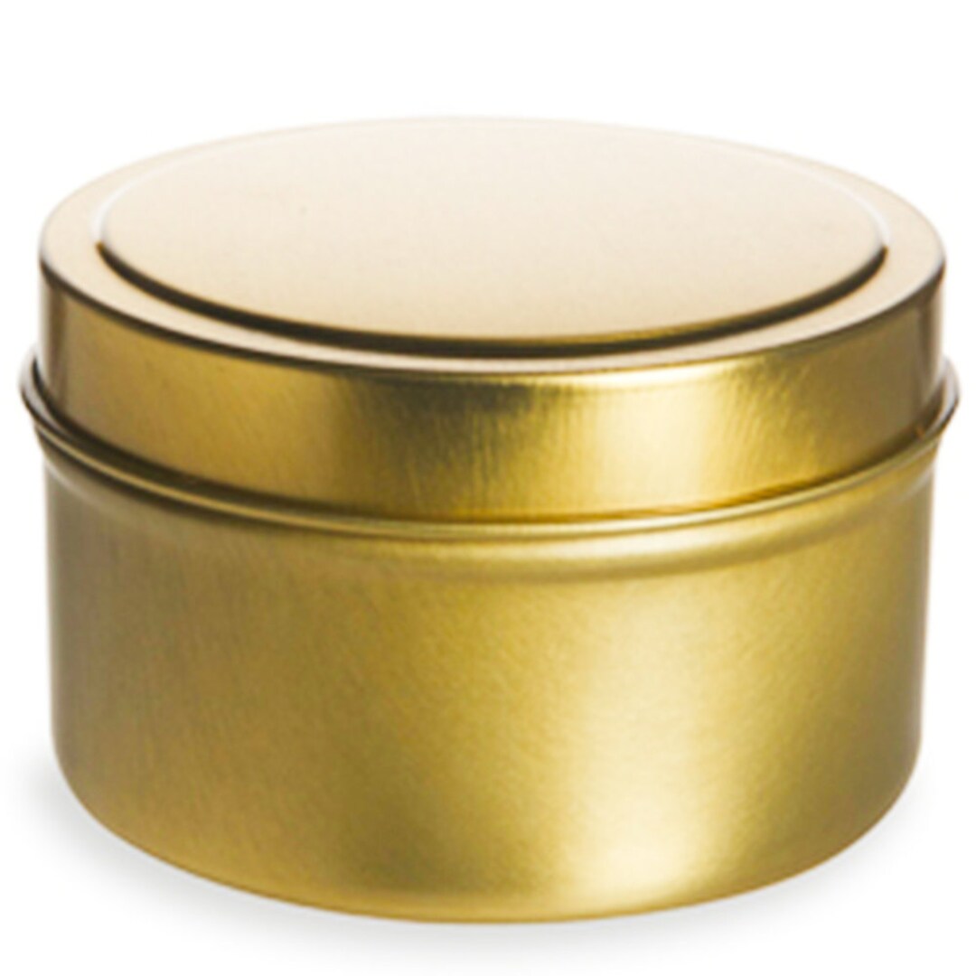 Gold Candle Tins Empty Empty Tins Candle Making Container Etsy