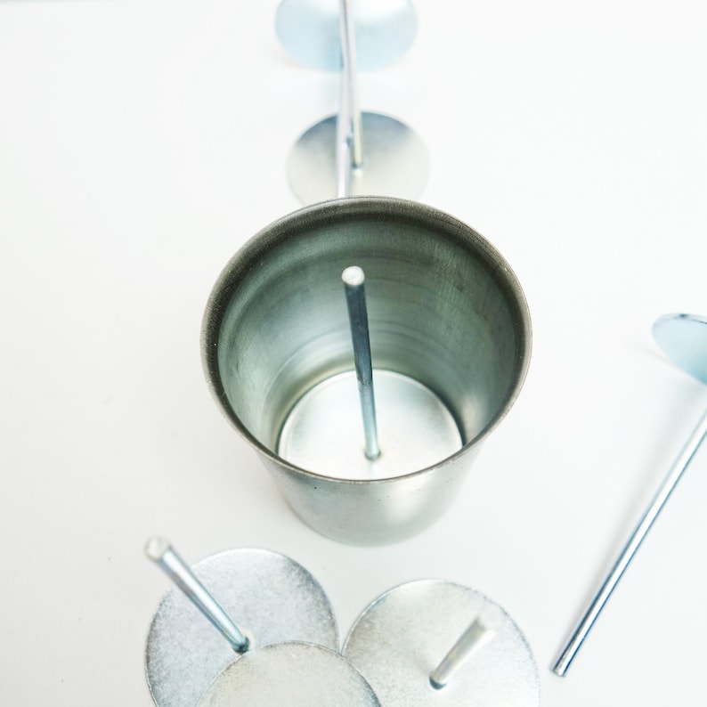 Votive Candle Mold with Wick Pin Metal Candle Molds Candle Etsy