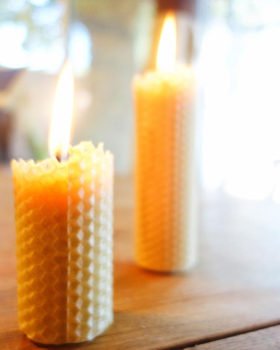 How to Make Beeswax Candle Sheets Using a Mold and Beeswax Rolled Candles -  Life on Misty Acres
