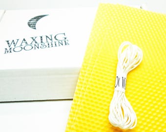 Beeswax Candle Making Kit | 24 Candles | Beeswax Sheets | Taper Candle Making Kit | DIY Candle Kit | Make Your Own | Candle Making Set SS