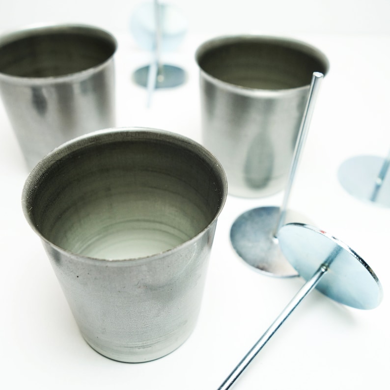 Votive Candle Mold with Wick Pin Metal Candle Molds Candle Etsy