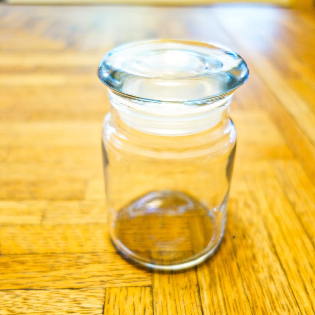 Small Glass Candle Jar With Glass Lid 5oz Glass Jar Candle Etsy