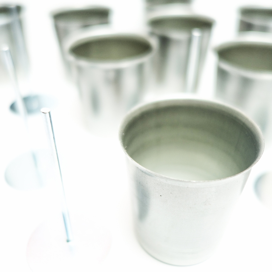 Votive Candle Mold With Wick Pin Metal Candle Molds Candle Etsy